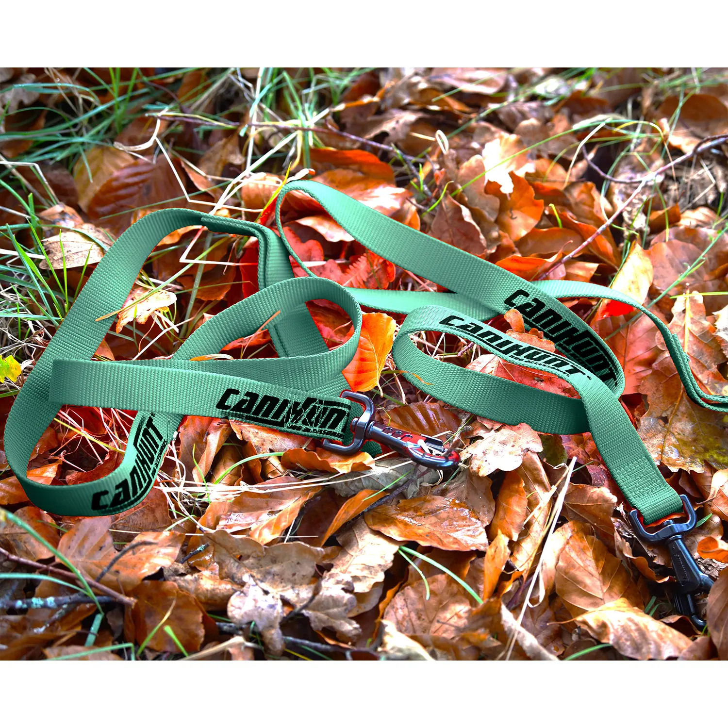 Canihunt Hunter First Guinzaglio Verde 120 cm