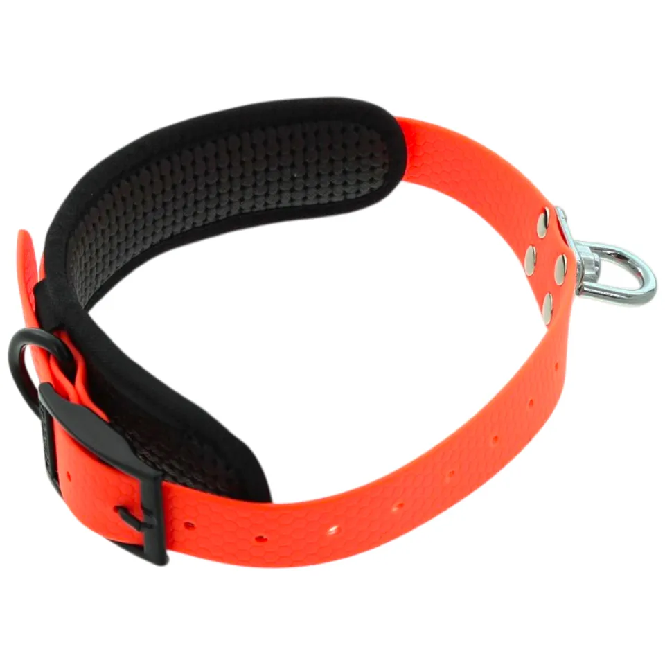 Canihunt Made in France collare cane PVC arancione 25x65 cm