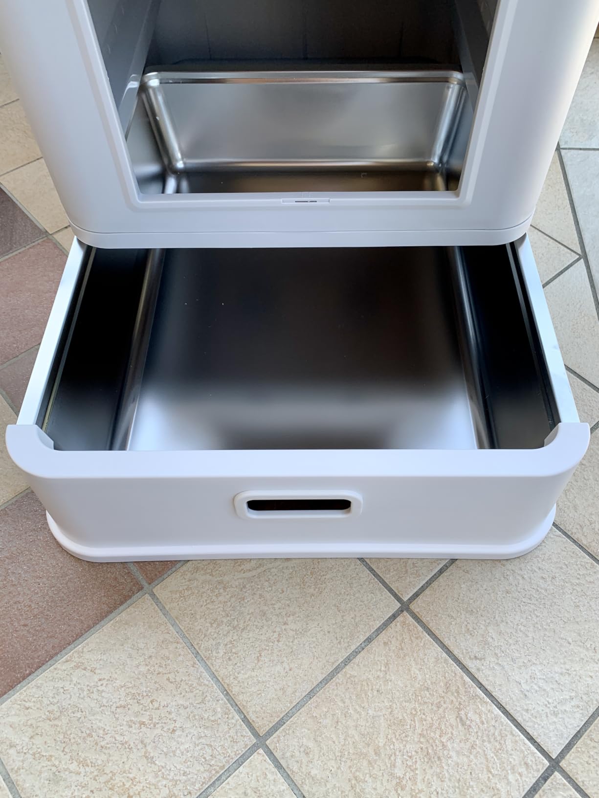 Marchul XL Lettiera Gatti Acciaio Inox Chiusa con Cassetto