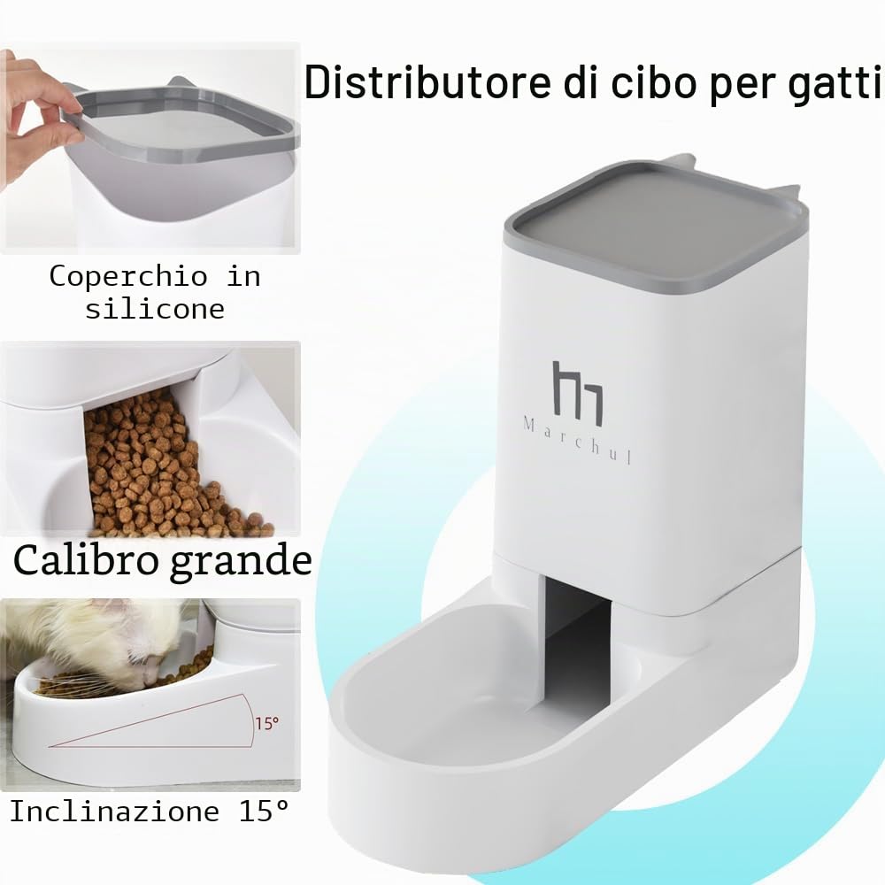 Marchul set distributore cibo e acqua 2,1 kg tappetino