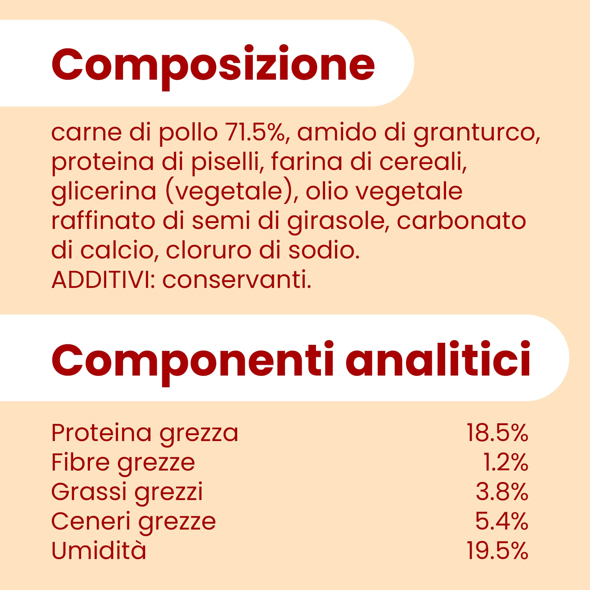 Camon Treats Snacks coscette pollo 100 g snack cane