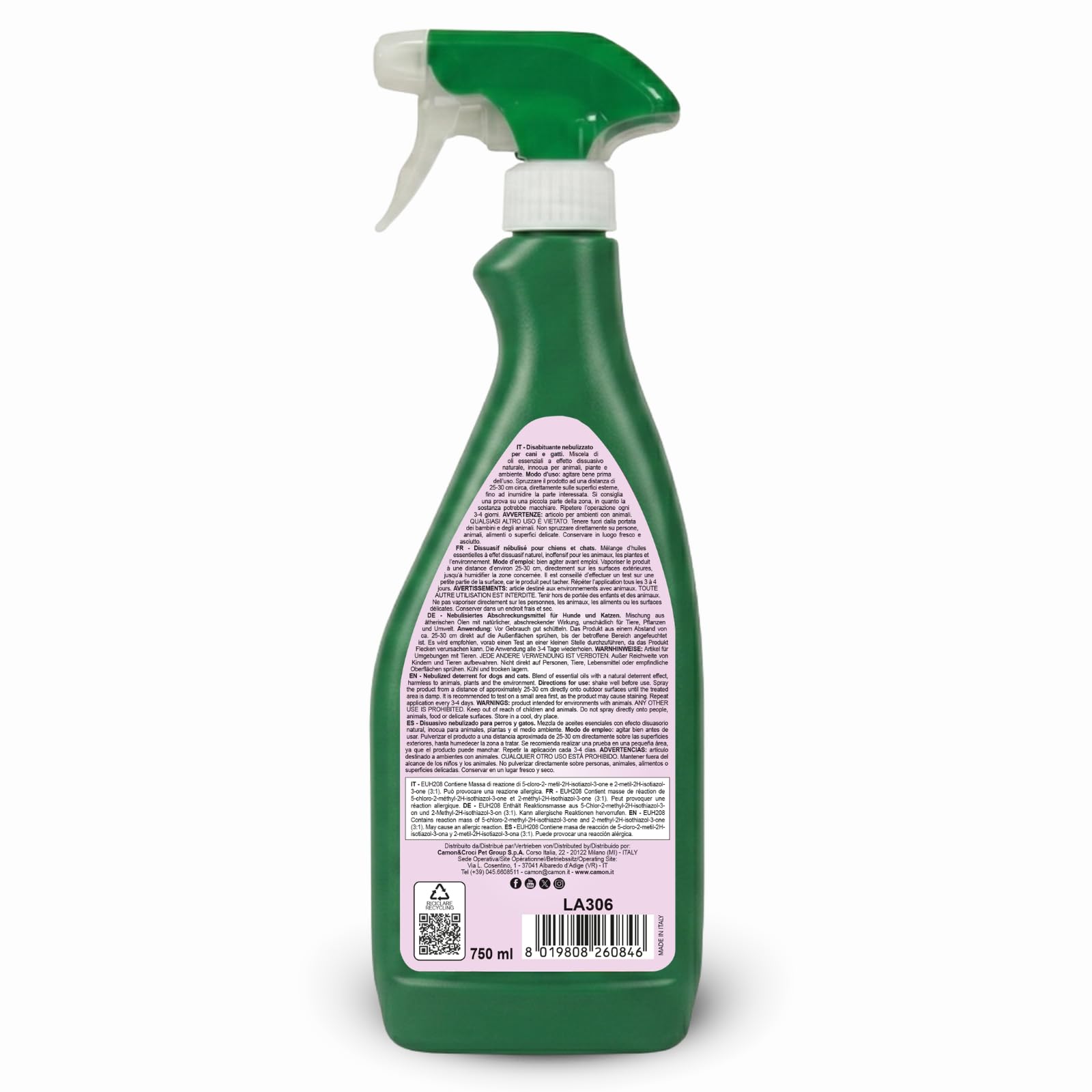 Camon Disabituante Spray Esterno Cani e Gatti 750 ml Menta