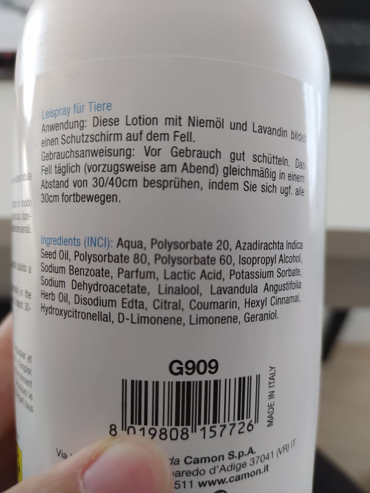 Camon salviette detergenti cani e gatti neem 40 pezzi