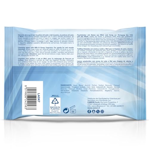 Camon Salviettine Detergenti Cane e Gatto 6x40 3 Profumi Maxi