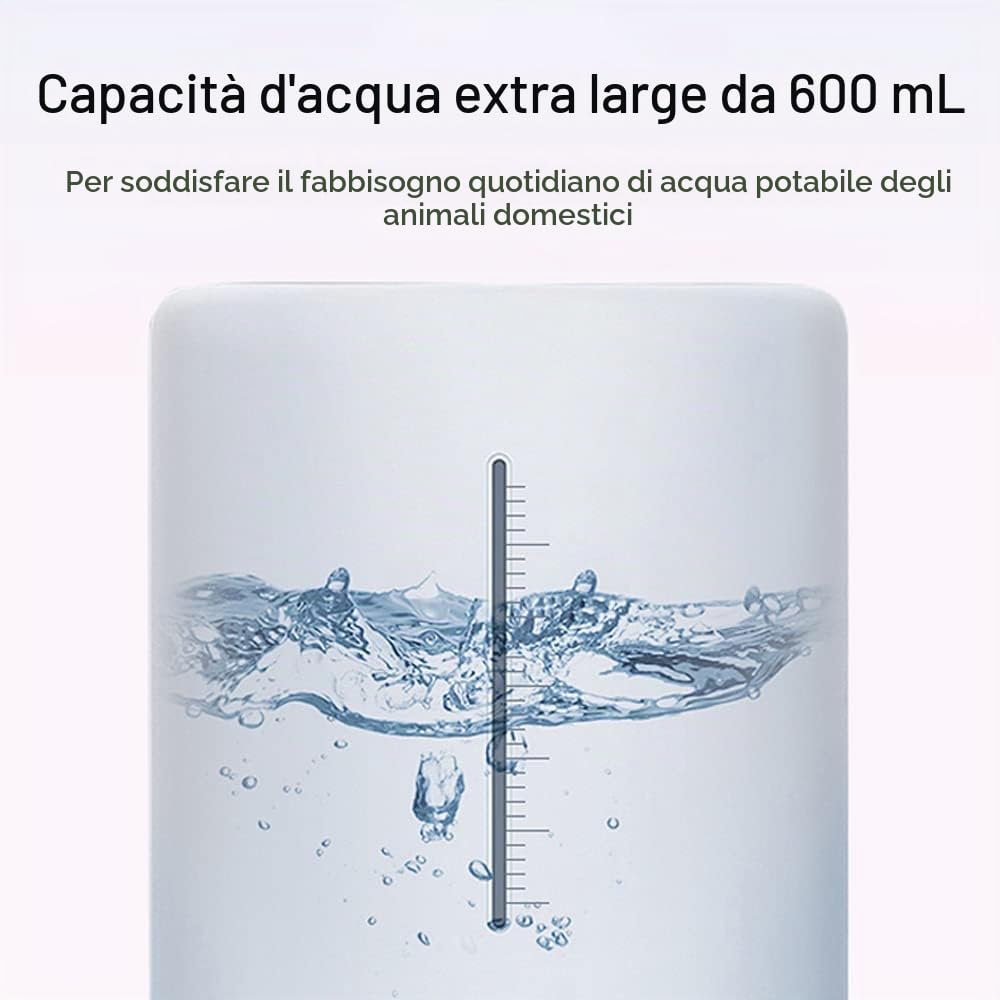 Marchul Ciotola Gatti Inclinata 15° Doppia con Acqua 500 ml Antivomito