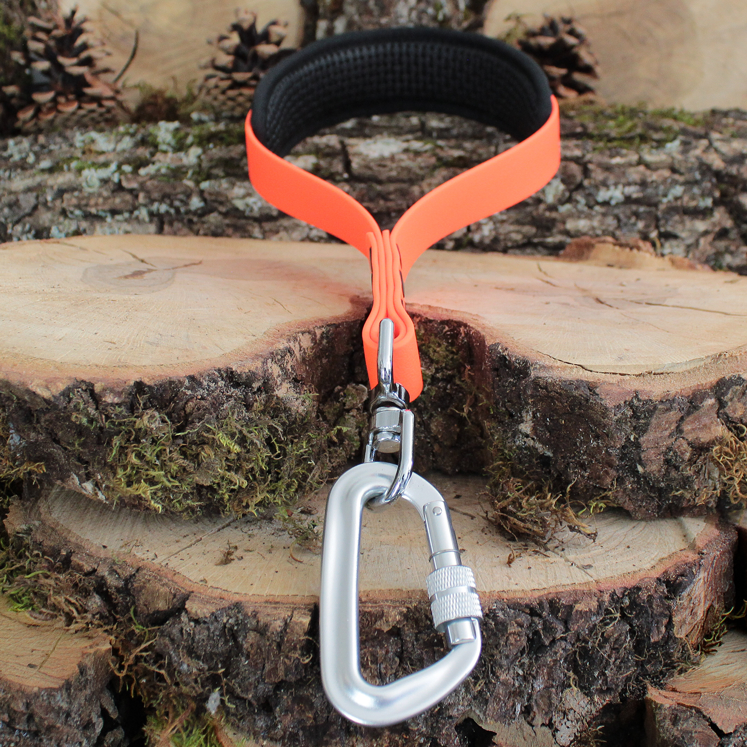 Canihunt Maniglia Trascina Selvaggina PVC 25 mm Arancione 60 cm