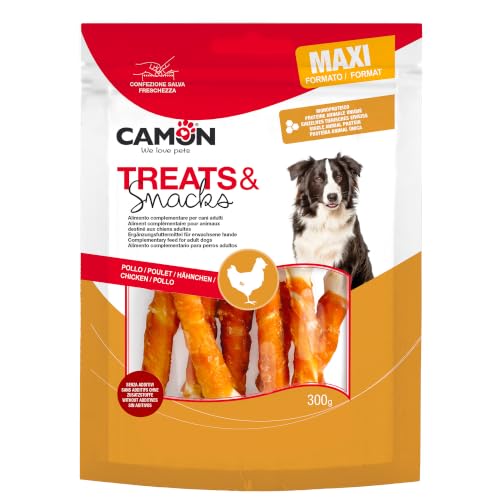 Camon Treats Snack Ossicini Pollo Cani Adulti Maxi 300 g
