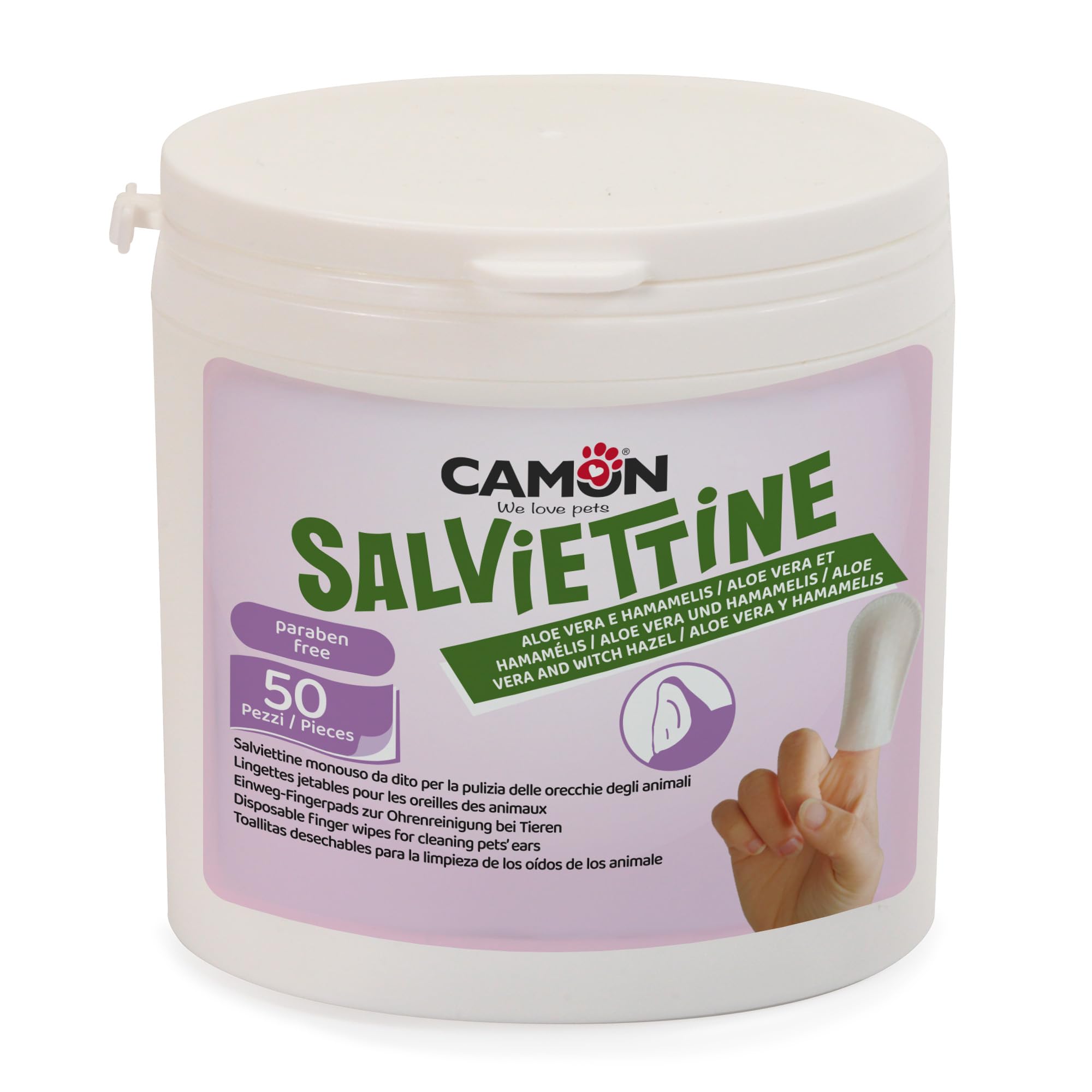 Camon Protection salviette occhi e orecchie 17x20cm 15pz senza alcol