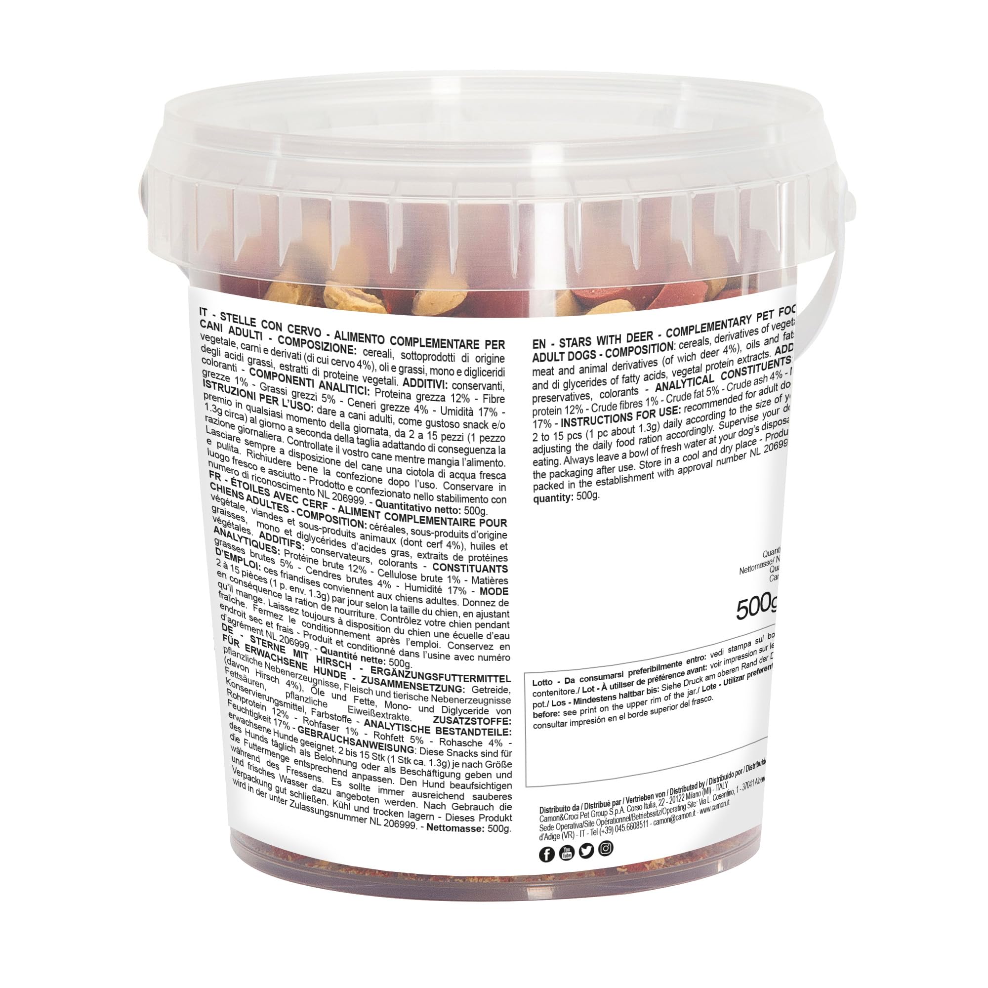 Camon Mini Snacks Mix stelle cervo snack cane 500 g