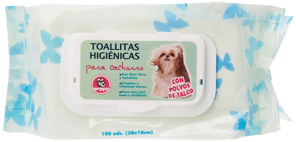 Arppe Salviettine Igieniche Talco per Cuccioli 100 Pezzi