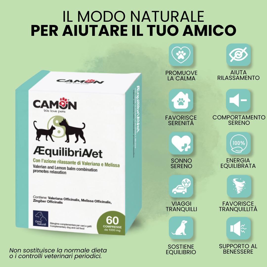 Camon AEquilibriAVet Calmante Cani Gatti 60 Compresse
