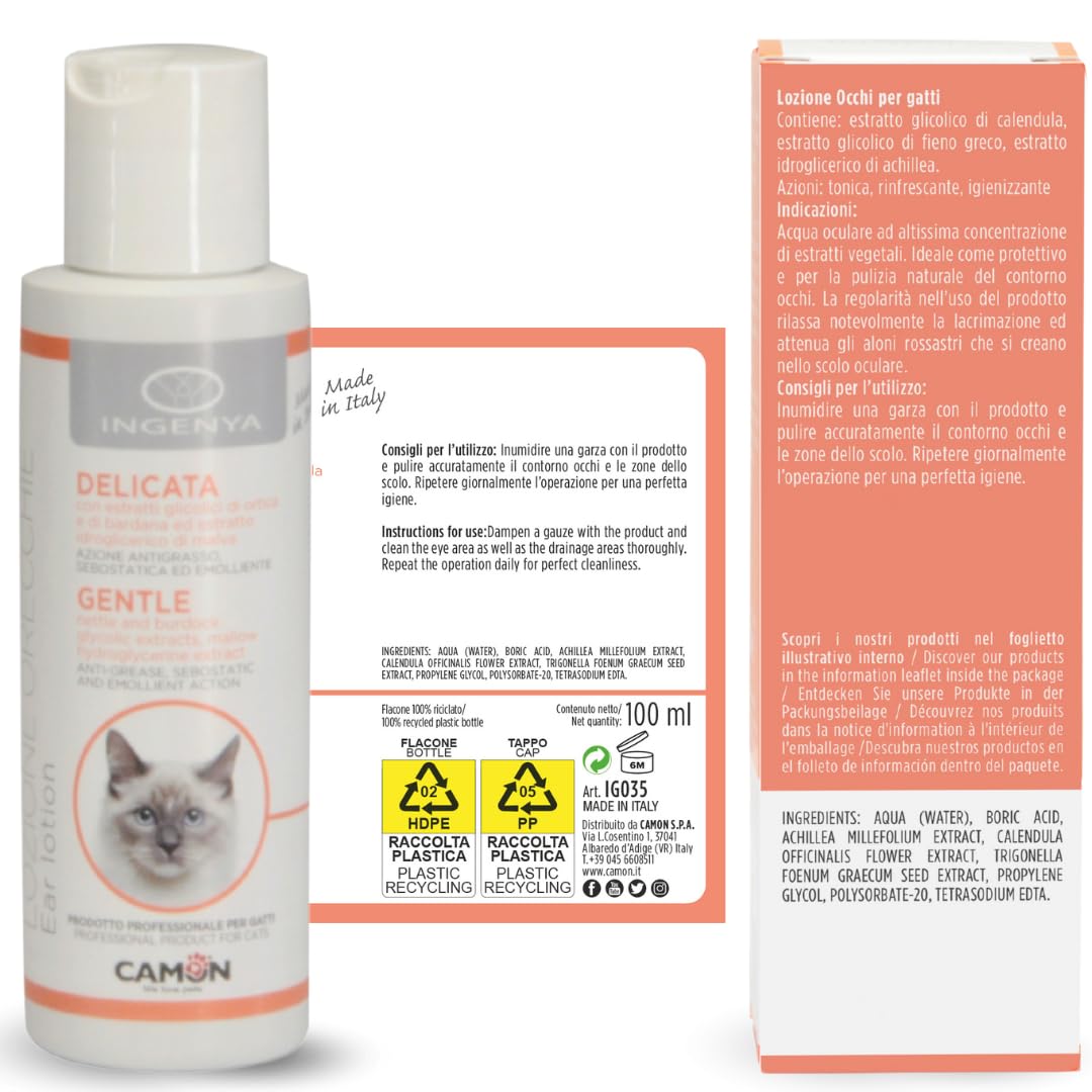 Camon Lozione Occhi Gatto Lenitiva 100ml Vegetale