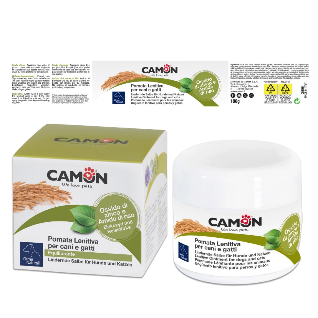 Camon Pomata Lenitiva 100g Cani Gatti Ossido Zinco