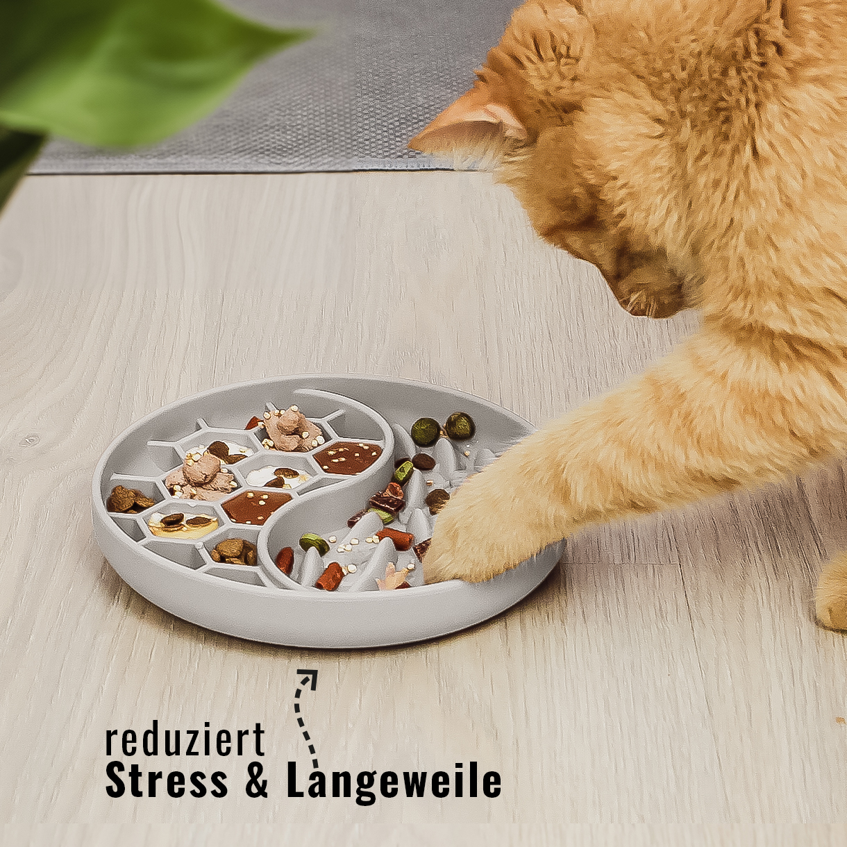 Ne&No anti-ingozzamento ciotola cane gatto silicone 19 cm