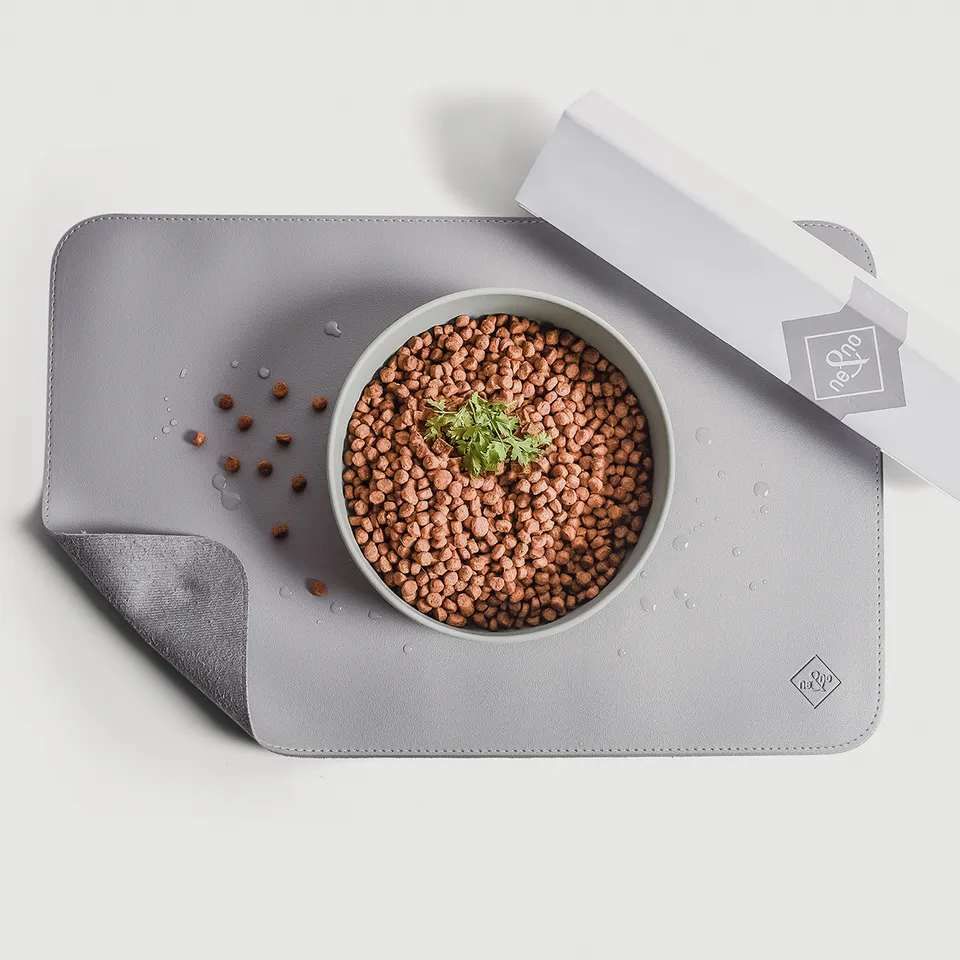 Ne&No Tappetino Ciotola Pelle Vegana antiscivolo
