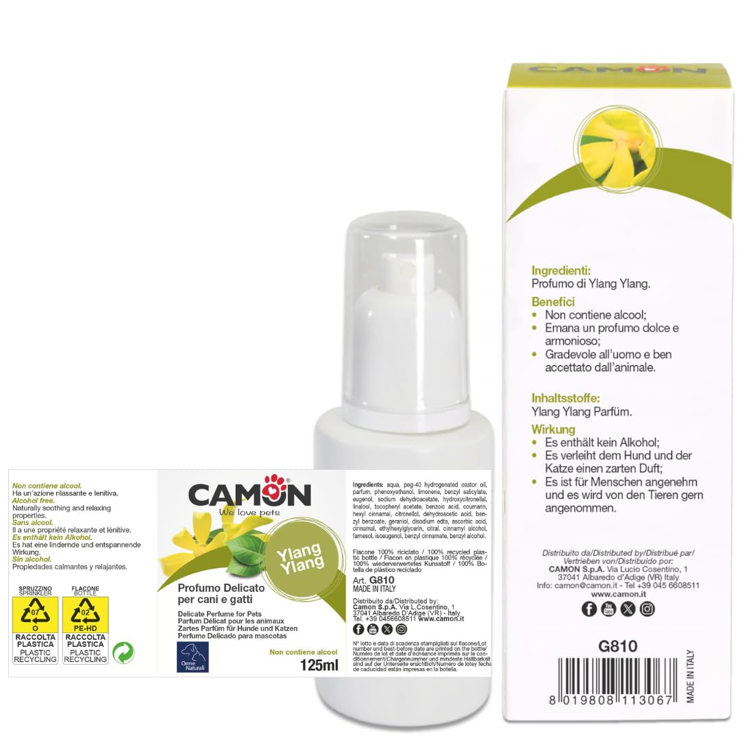 Camon Profumo Cani Ylang Ylang 125 ml Senza Alcool
