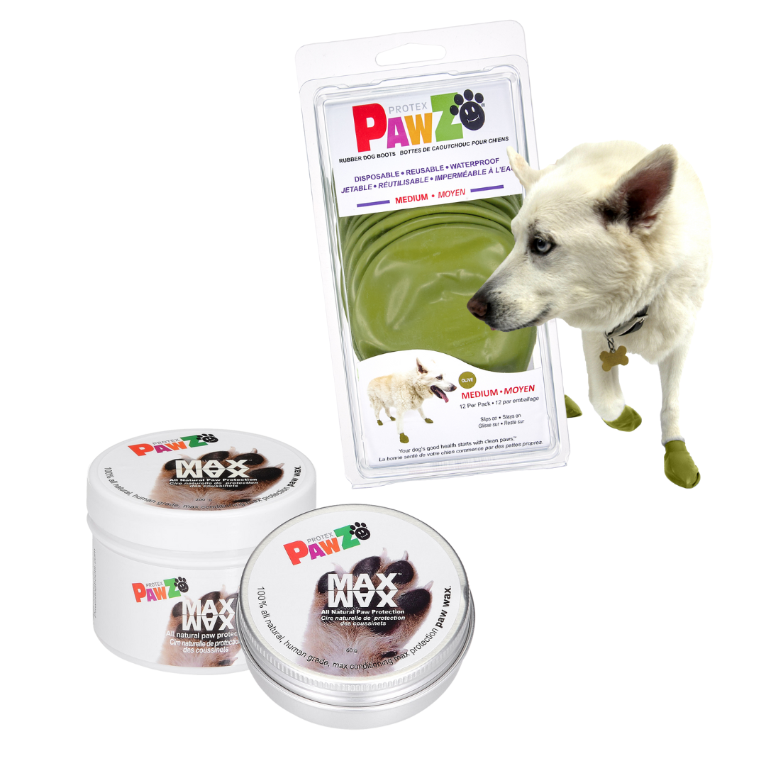 Pawz Kit Stivaletti gomma cane + Balsamo MaxWax
