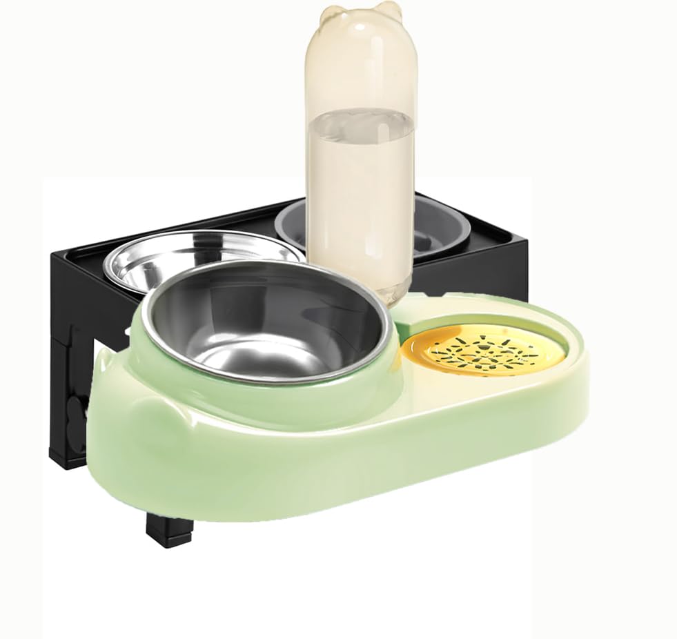 Marchul ciotole rialzate cani regolabili acciaio 2x1,2L