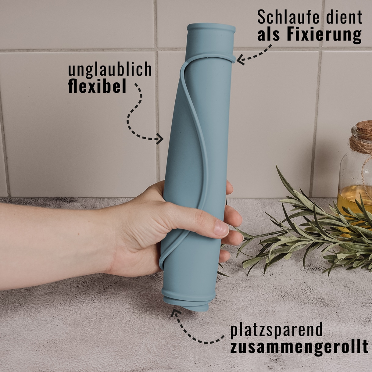 Ne&No Tappetino Silicone Ciotole 25x49 cm antisci