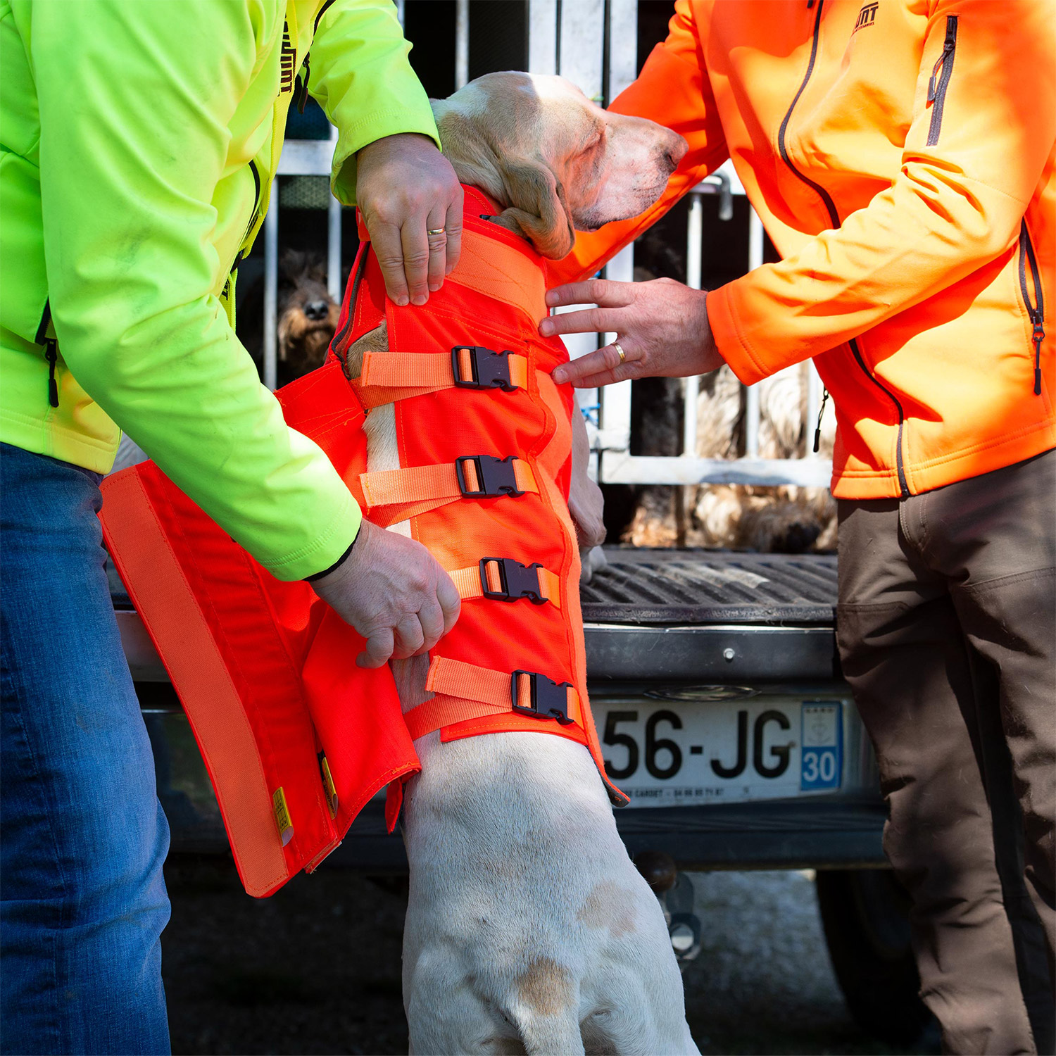 Canihunt Protect Dog Armor V3 giubbotto cane arancione