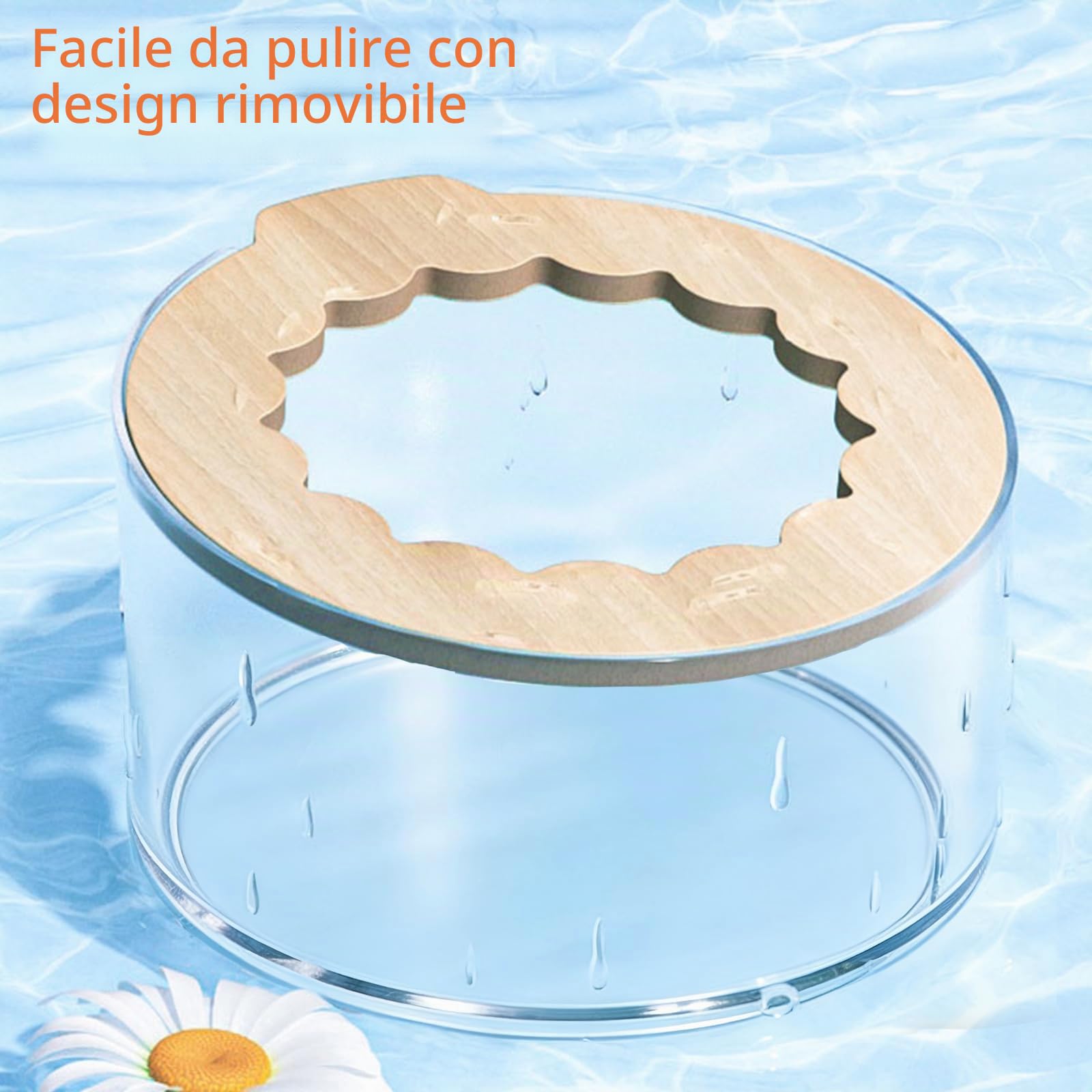 Marchul vaschetta bagno sabbia criceti 14,5cm trasparente con paletta