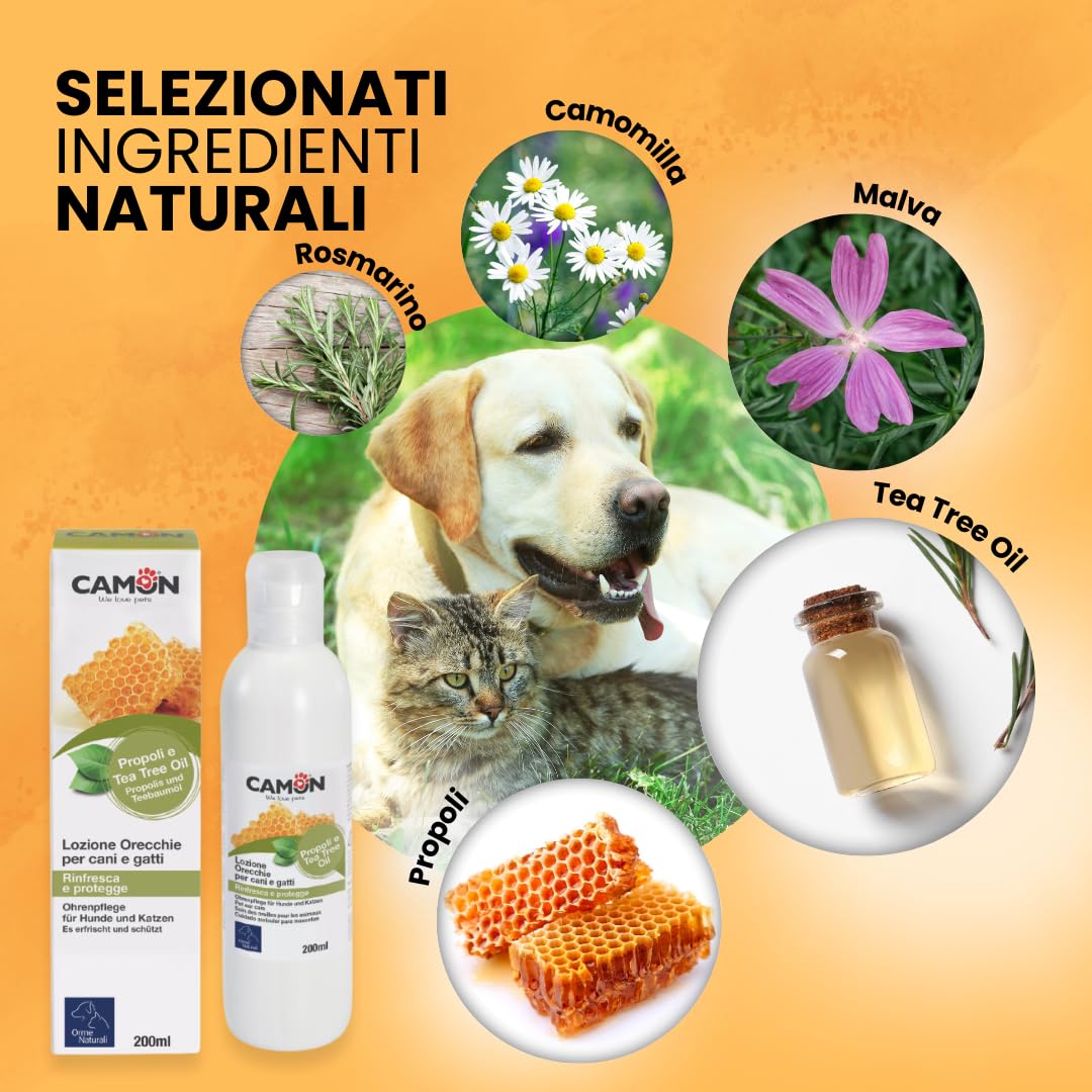 Camon Lozione Orecchie cani gatti lenitiva 200 ml