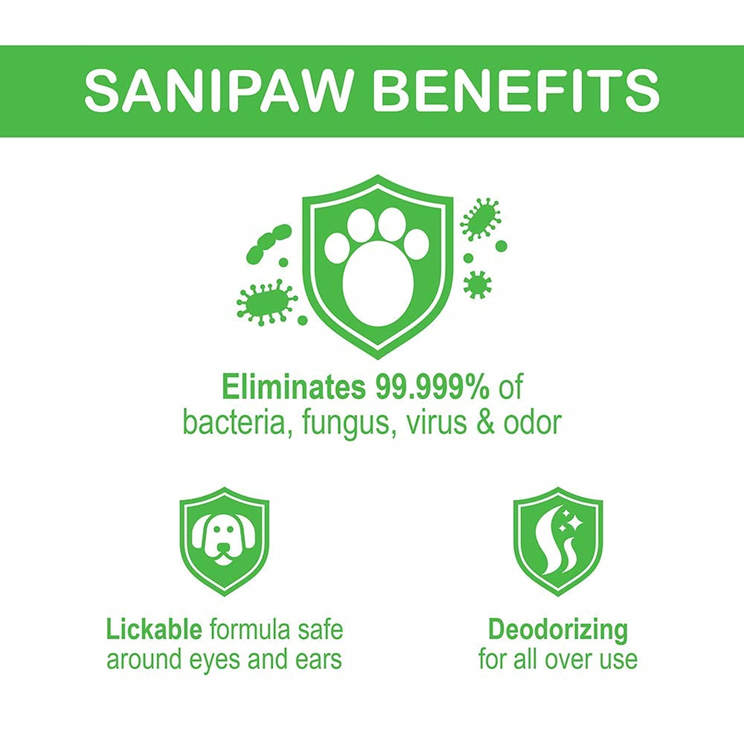 Pawz SaniPaw Salviette zampe cane inodori 60 pezzi