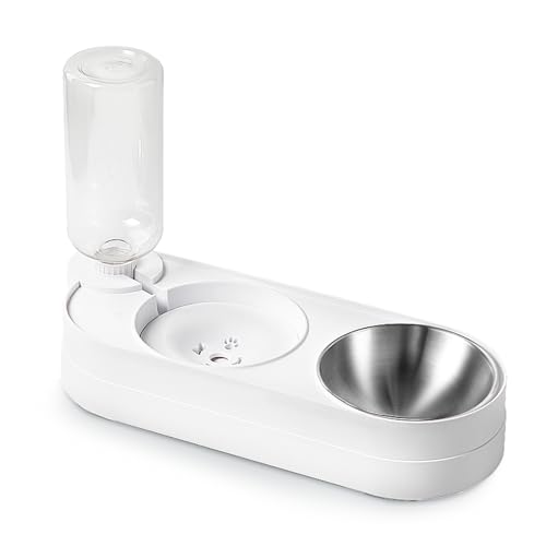 Marchul 2 in 1 set ciotole acciaio inox bianco 0,5 l