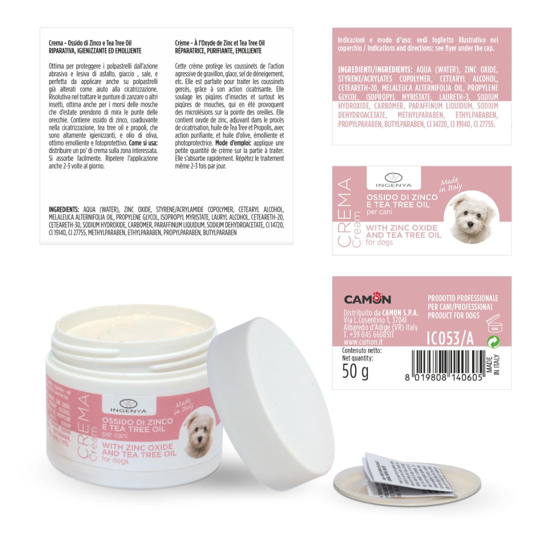 Camon Crema Polpastrelli Cane 50g Zinco e Tea Tree