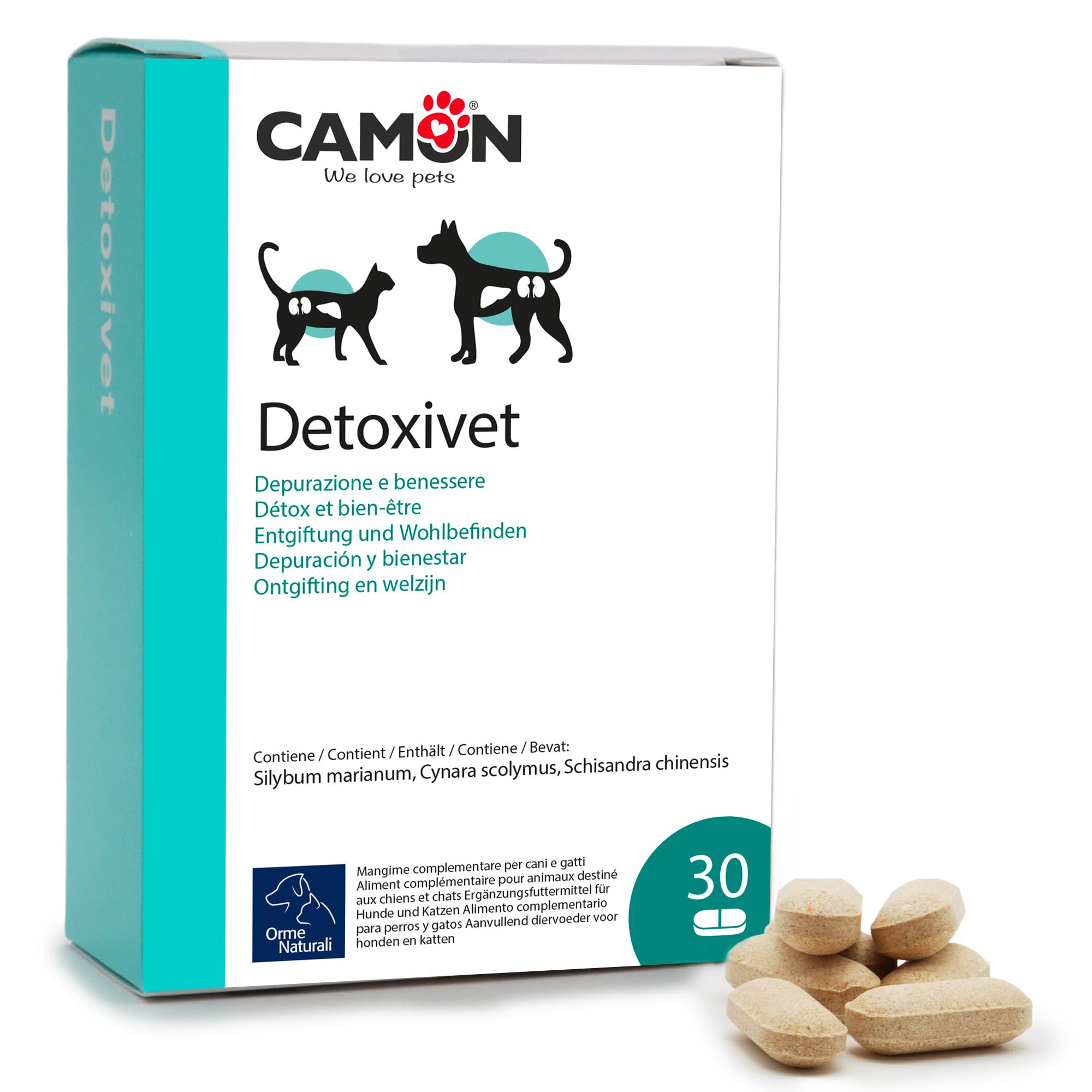 Camon Detoxivet Integratore Depurativo 60 Compresse Cani Gatti