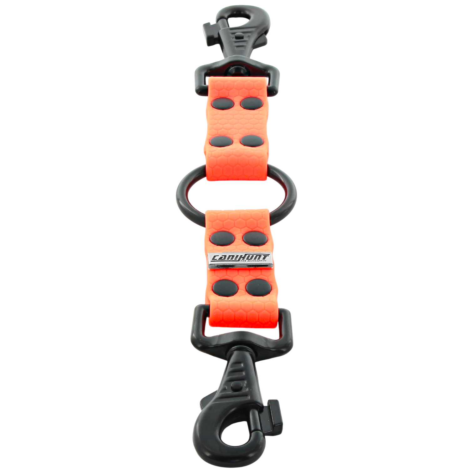 Canihunt Hexa Accoppiatore 2 Cani Corto 15 cm 25 mm Impermeabile