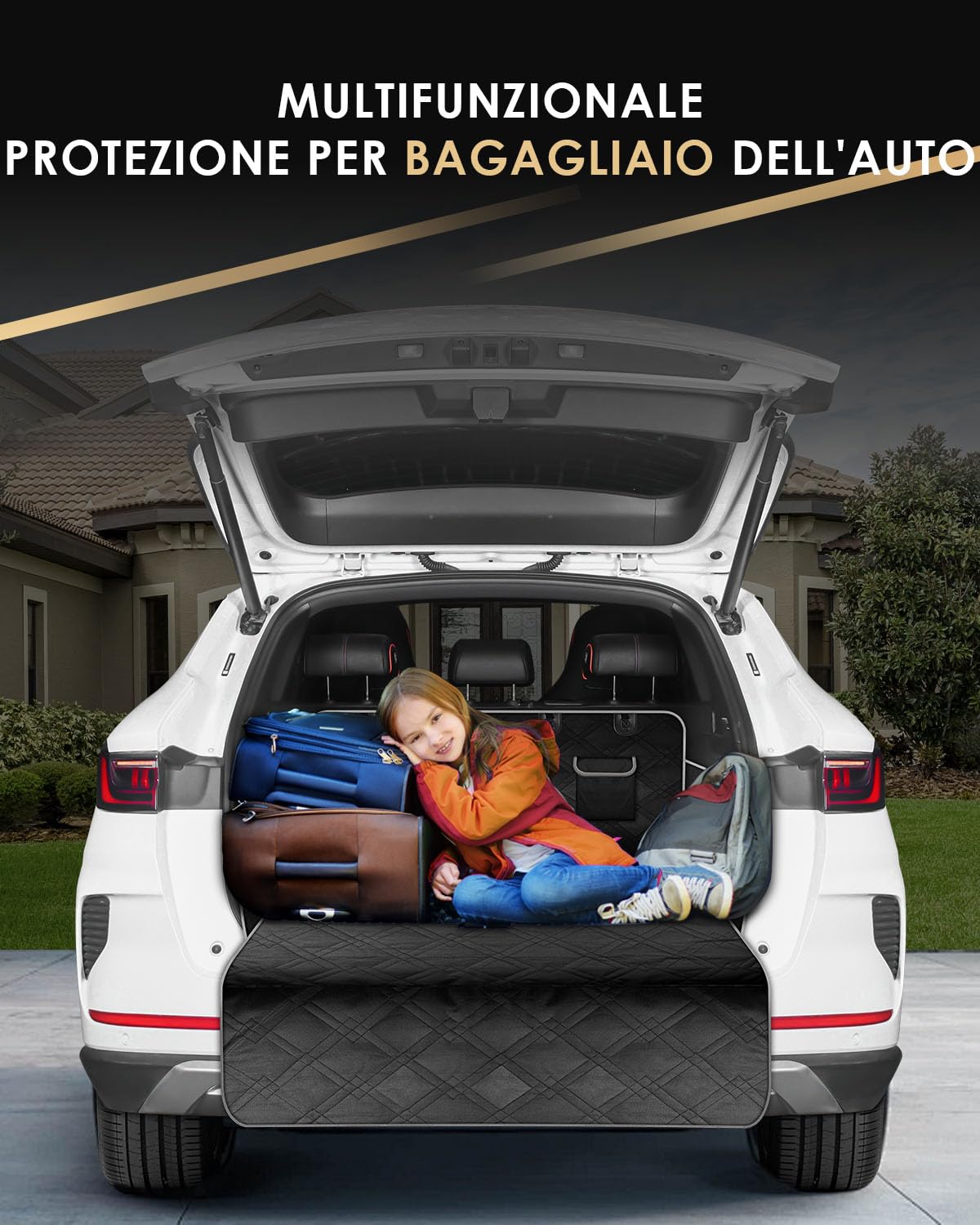 Looxmeer telo bagagliaio auto cani 185x103 impermeabile