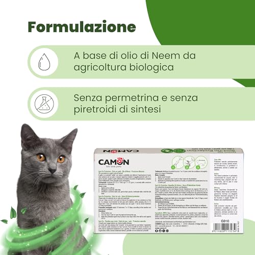 Camon Protection Spot-On gatto 5 fiale neem 2 ml