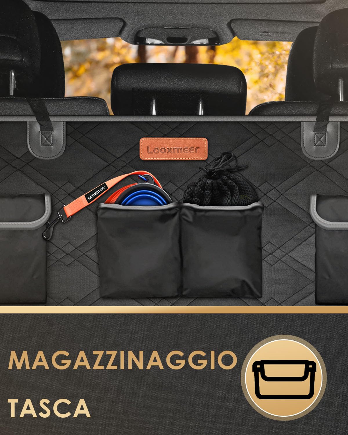 Looxmeer telo bagagliaio auto cani 185x103 impermeabile