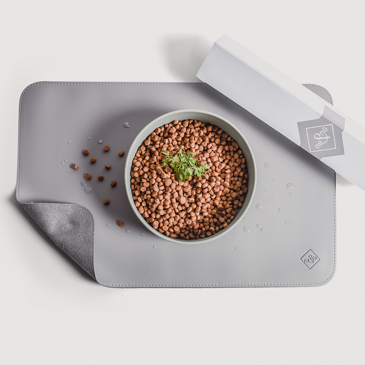 Ne&No Tappetino Ciotola Pelle Vegana antiscivolo