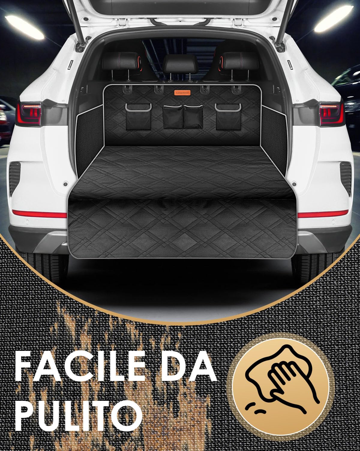 Looxmeer telo bagagliaio auto cani 185x103 impermeabile