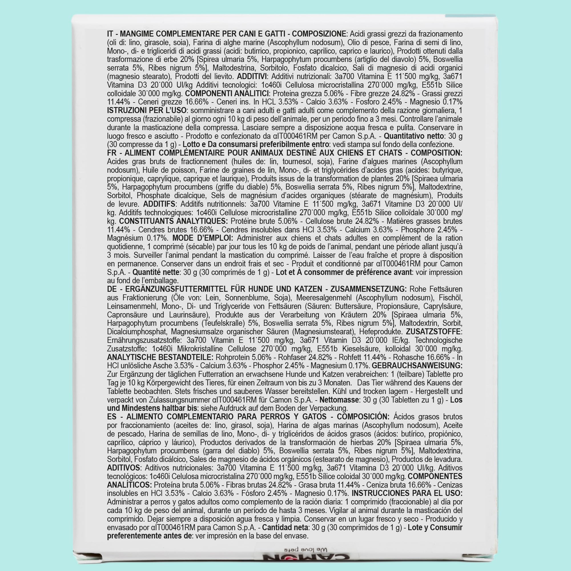 Camon Artosalus Articolazioni Cani Gatti 30 Compresse