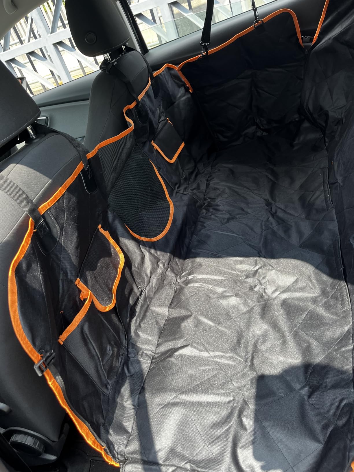 Looxmeer Telo Coprisedile Auto per Cani 147x137 Nero Impermeabile