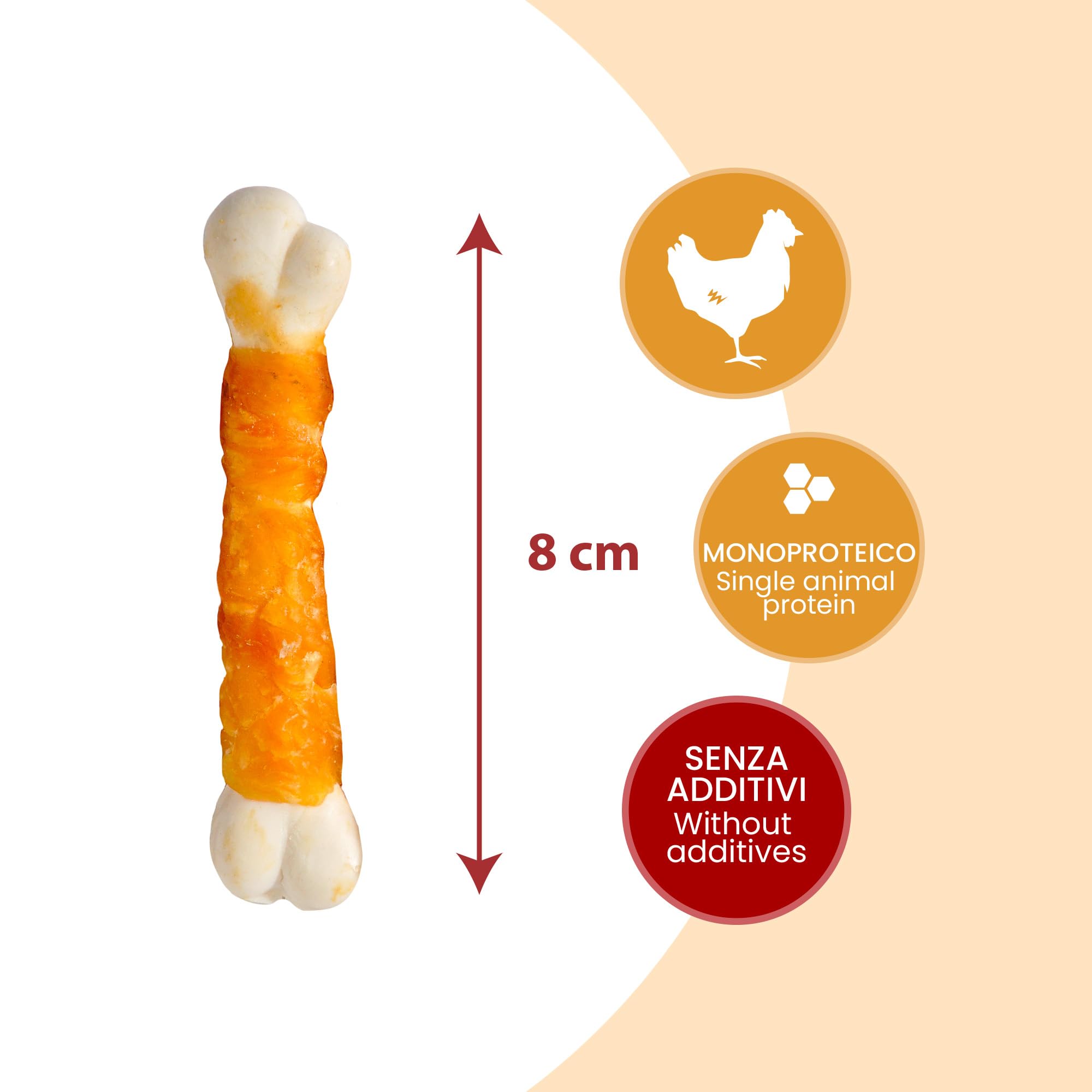 Camon Treats Snack Ossicini Pollo Cani Adulti Maxi 300 g