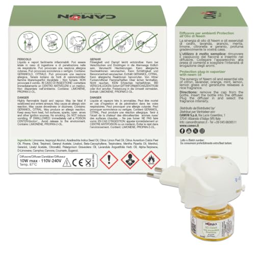 Camon Protection diffusore ambienti olio neem 30 ml insetti