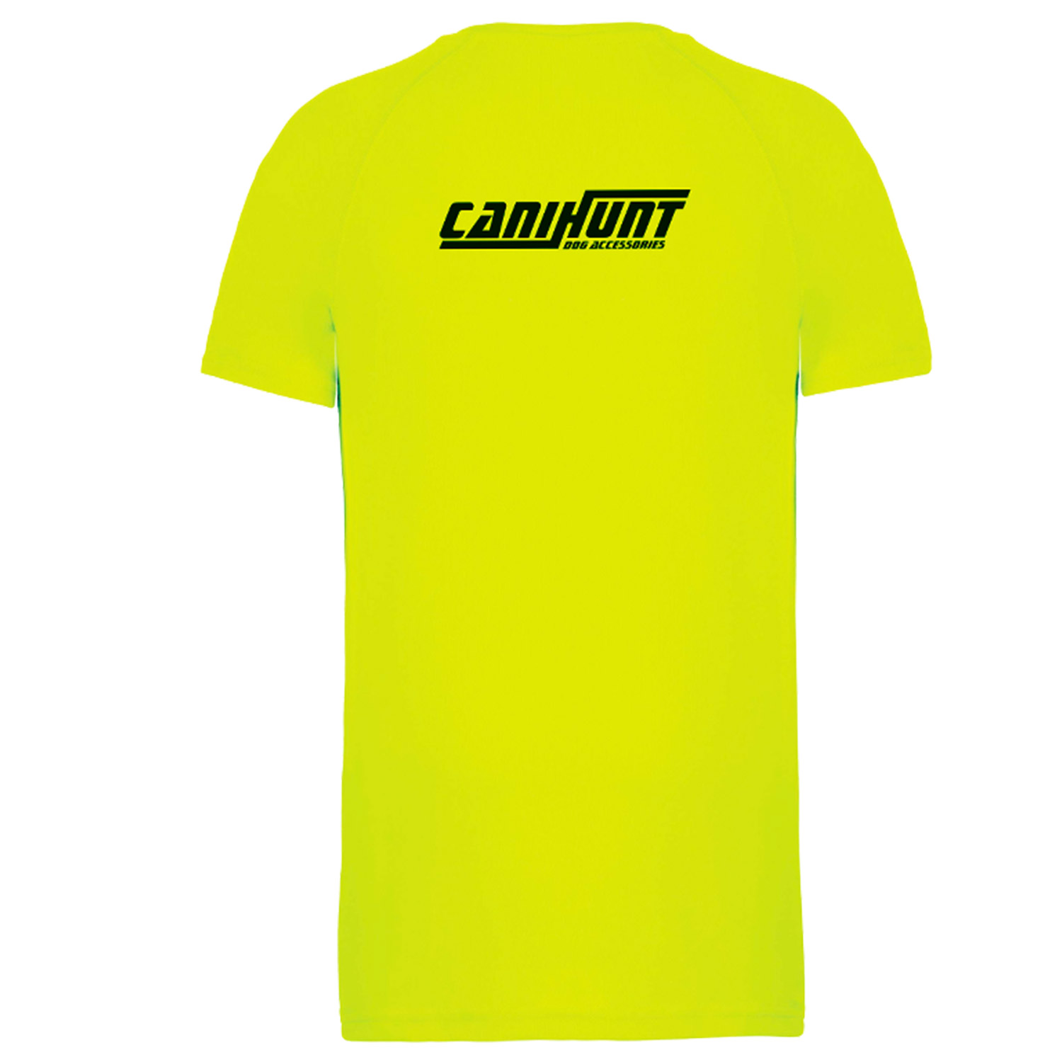 Canihunt T-shirt Bambino Giallo Fluo Maniche Corte
