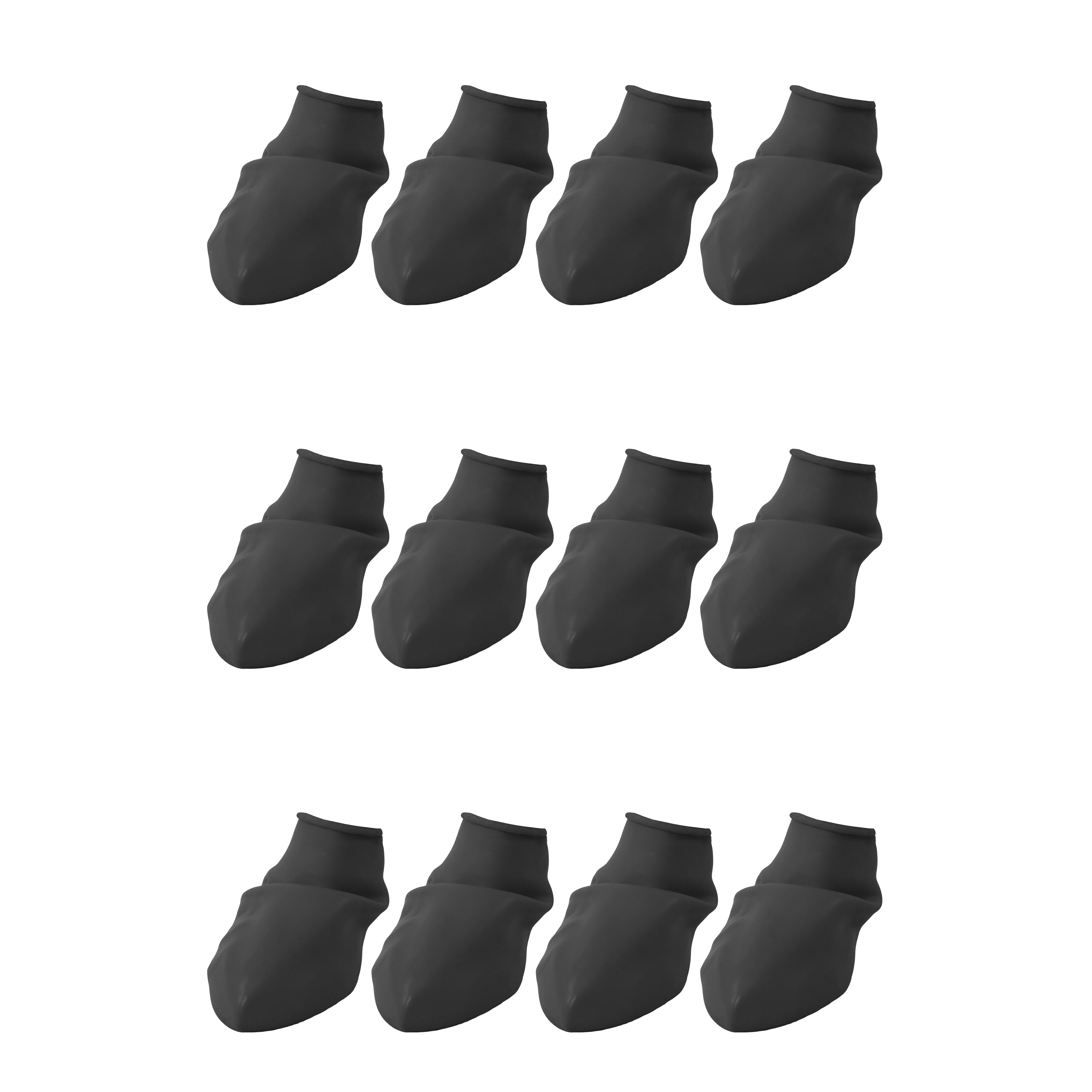 PawZ Rubber Dog Boots scarpette cane 12 pz nere antiscivolo