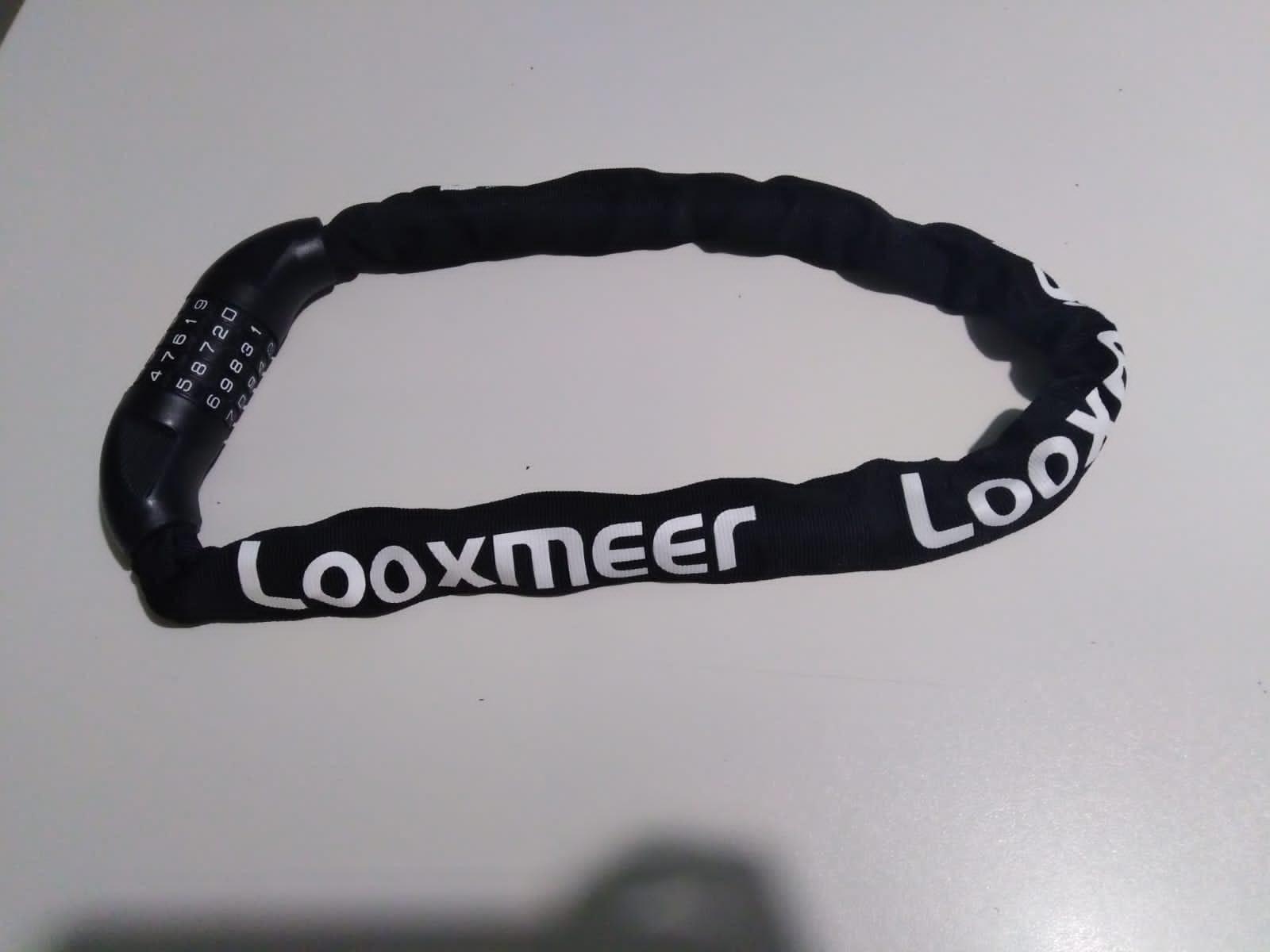 Looxmeer catena antifurto bici combinazione nero 90 cm