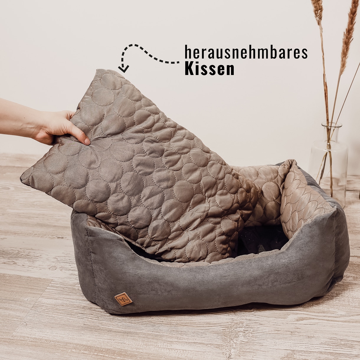 Ne&No cuccia reversibile estate inverno con cuscino