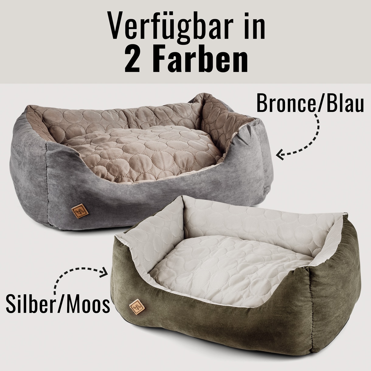 Ne&No cuccia reversibile estate inverno con cuscino