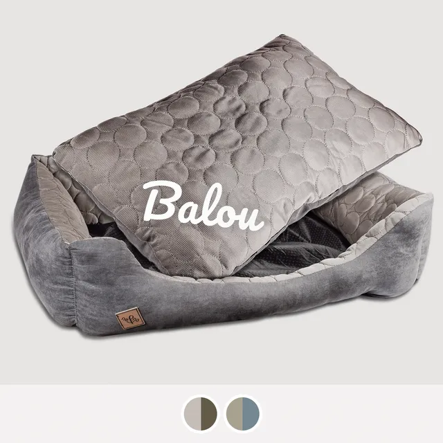 Ne&No Cuccia Reversibile Personalizzata Letto Cane Gatto Nome