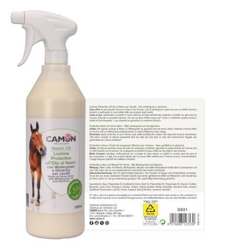 Camon Lozione olio di neem cavalli 1 litro