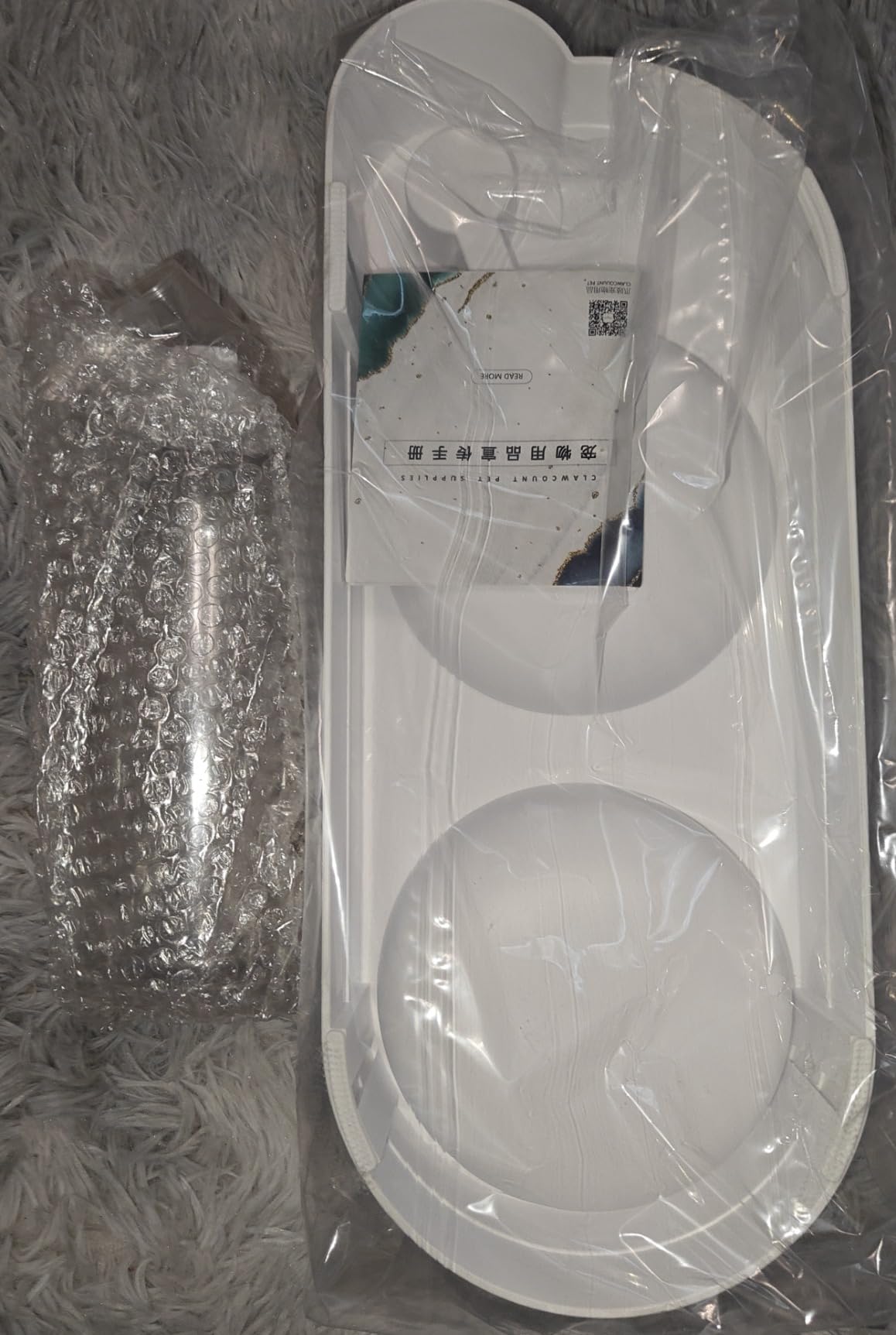 Marchul 2 in 1 set ciotole acciaio inox bianco 0,5 l