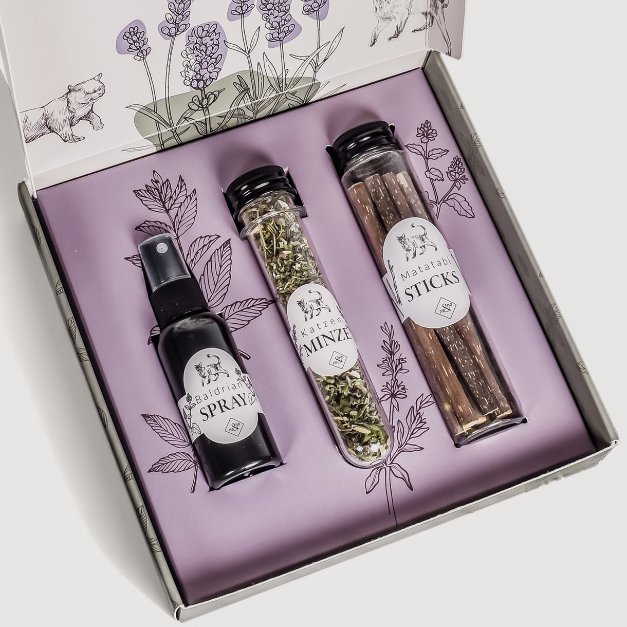 Ne&No Mix Erbe per Gatti Set 3 pezzi valeriana