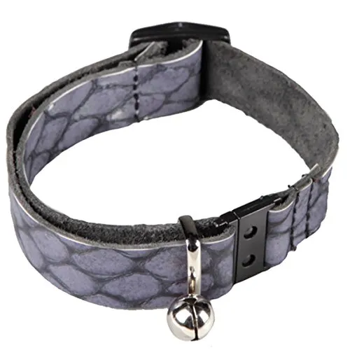 Arppe 230222025504 collare gatto pelle blu coccodrillo